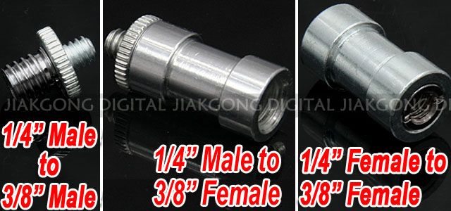 6in1 1/4 3/8 screw & 5/8 Spigot Stud convert Adapter  