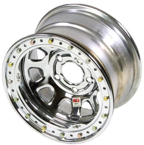 IMCA Chrome BL Real Racing Wheels 15 x 8 5x4 1/2 3 BS  