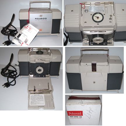 POLAROID CAMERA VINTAGE PRINT COPIER #230 BOX & PAPERS  