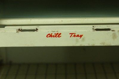   Marx Toy Tin Lithograph Metal Automatic Chill Tray Refrigerator 13.5