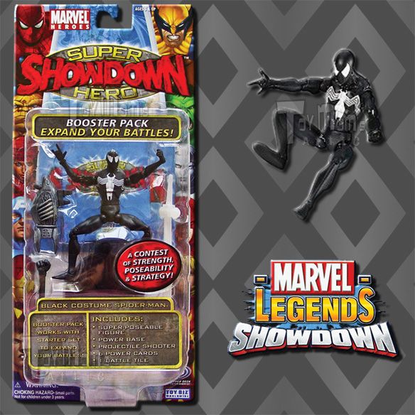 MARVEL LEGENDS   SHOWDOWN   BLACK COSTUME SPIDER MAN  