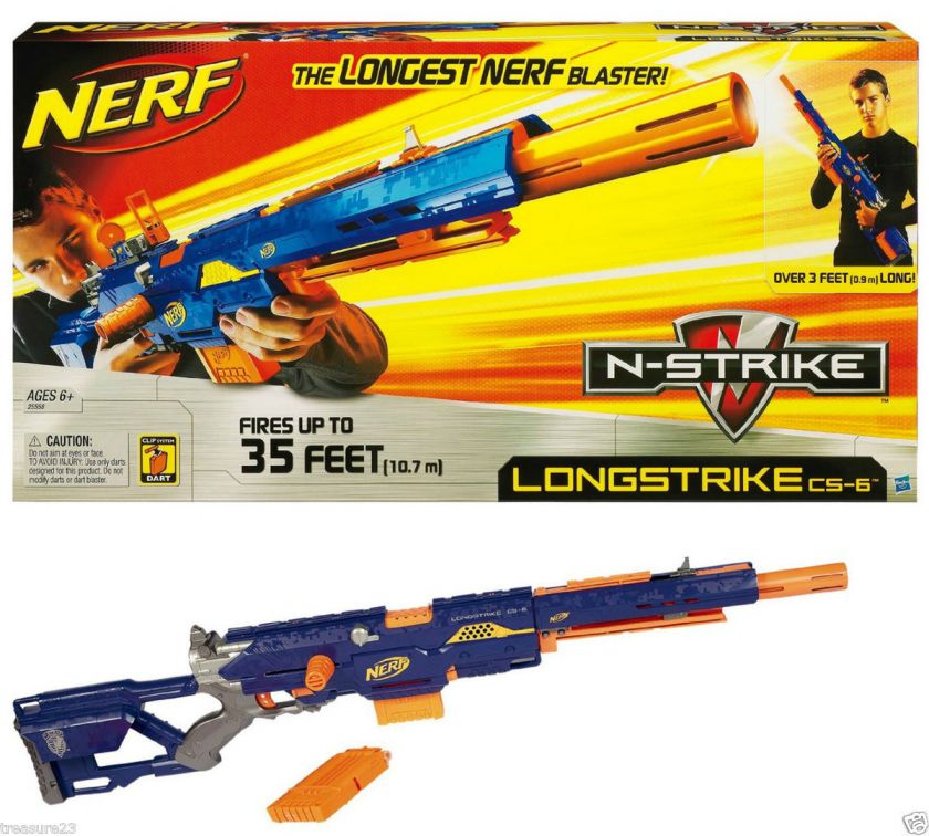 Nerf N Strike Longstrike CS 6 Dart Blaster  