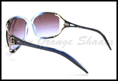 DG Womens OVERSIZED Retro Fashion Sunglasses BLUE  