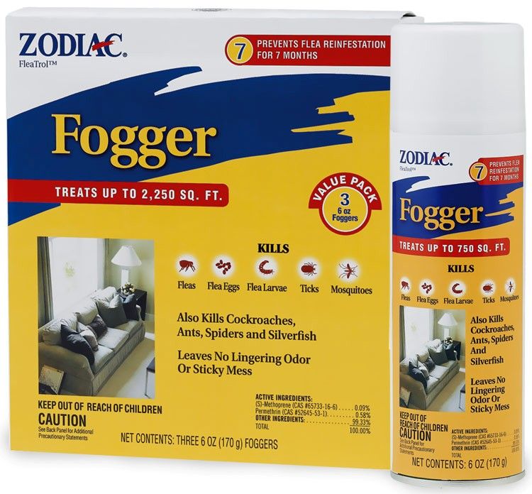 Zodiac FleaTrol Fogger 3 pack 6 oz  