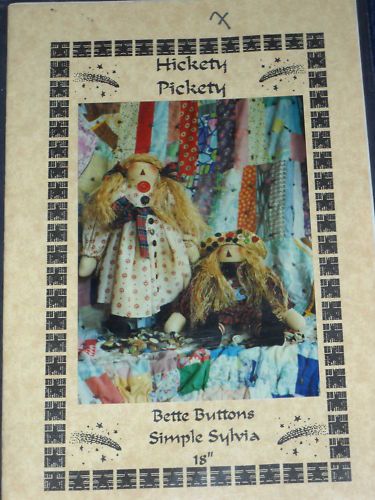 Primative Country Dolls 18 tall Sewing Pattern  