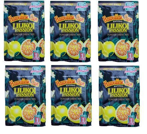 pack Hawaiian Sun LILIKOI PASSION powder drink mix  