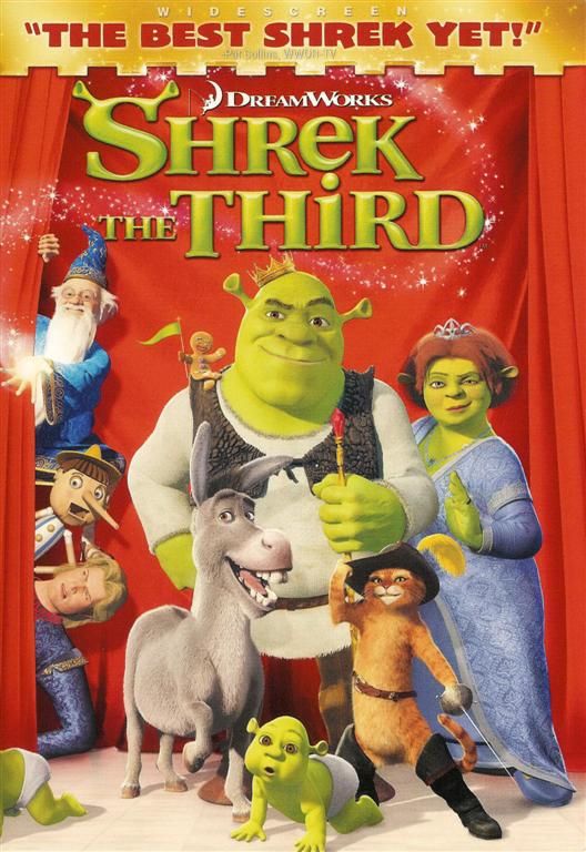 Dreamworks   Shrek the Third   DVD 097361179247  