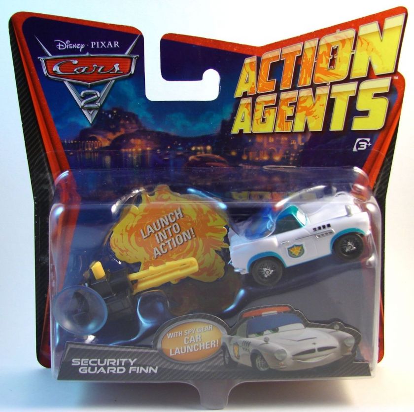 Disney Pixar Cars 2 Action Agents Security Guard Finn Die Cast Vehicle 