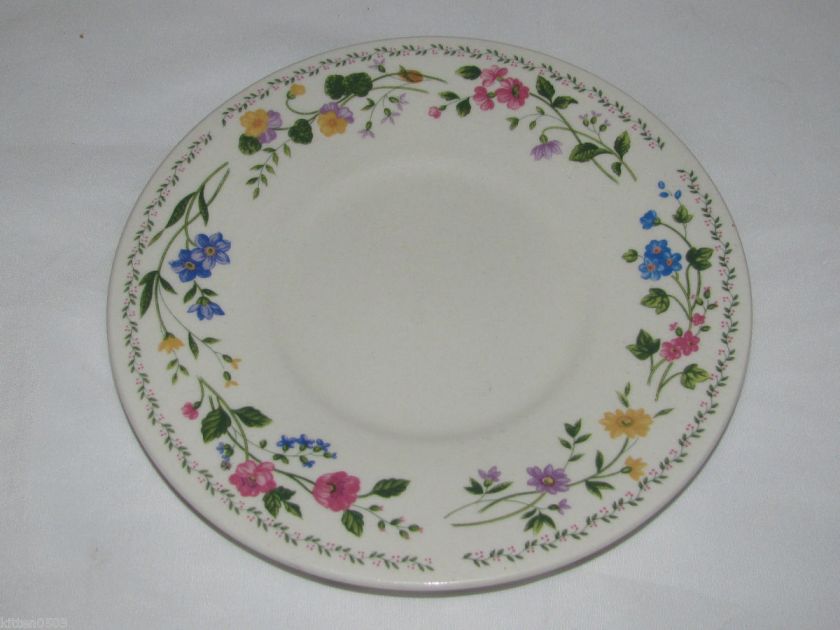 Beautiful Farberware Stoneware English Garden #225 Saucers  