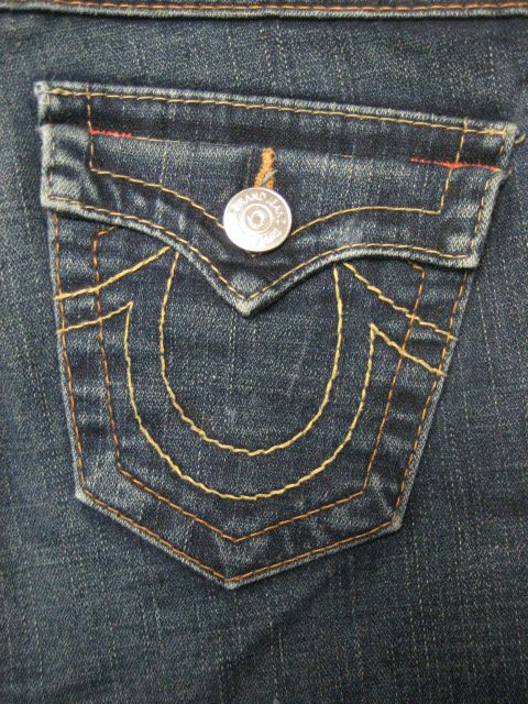 True Religion Maternity Jeans Joey Stretch Dark Pony Express Size 26 