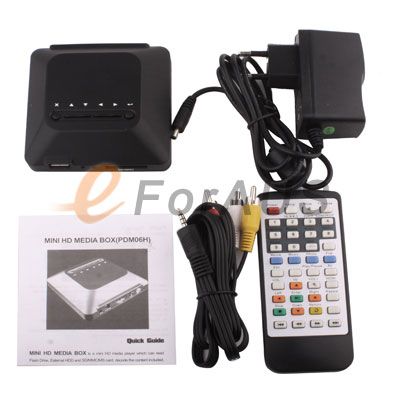 1080P Mini Full HD HDMI Media Player USB MMC SD SDHC Card MKV & Blu 