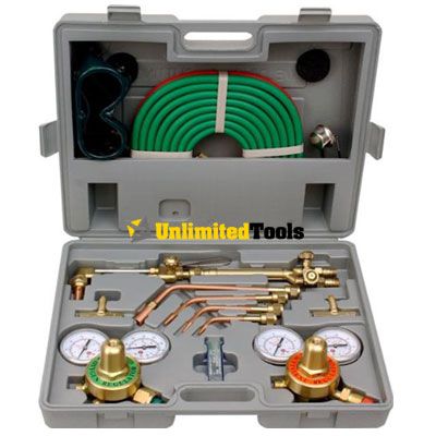 OXYGEN ACETYLENE WELDING KIT HARRIS TYPE CUTTING TORCH  