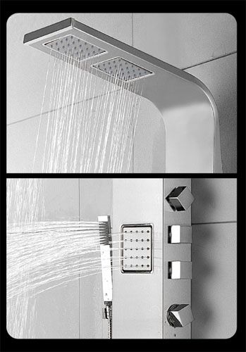 62 Stainless Steel Shower Panel Column Massage Jet 1  