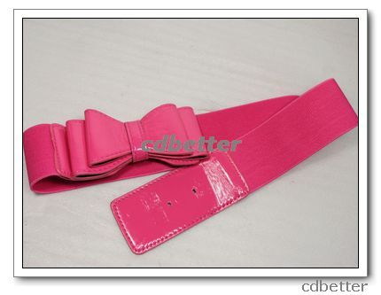 Brand New Women Girls Lovely Bowknot Buckle Style CUTE Wide Elastic 