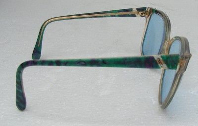 PUCCI VINTAGE OPAL TEAL TURQUOISE GREEN DESIGNER FRAMES  