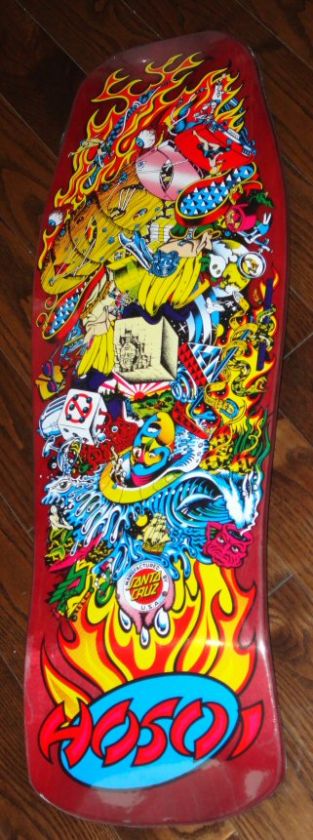 Santa Cruz Christian Hosoi Hammerhead Collage Skateboard Deck Limited 