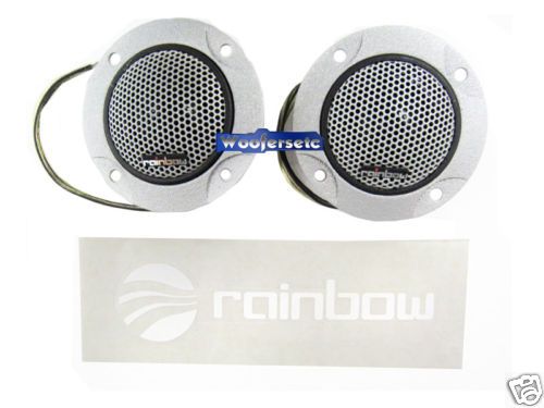 RAINBOW CAL 27 SILK VOF NEW POWER CS 1.06 TWEETERS PAIR CAR AUDIO 