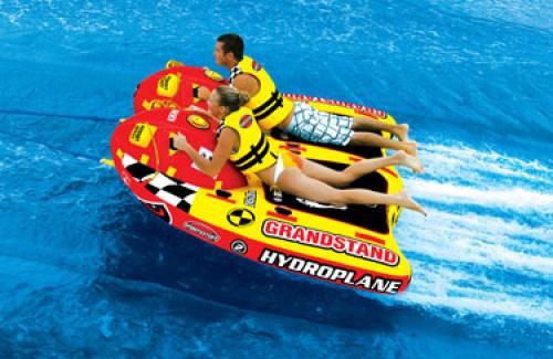 New Grandstand 2 Person Standing Towable Raft Ski Tube  