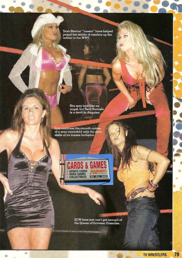 Trish Stratus Terri Runnels Lita Francine Wrestling Diva Photo Picture 