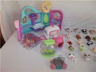 Large LOT LITTLEST PET SHOP LOT Pets Houses Accessories  