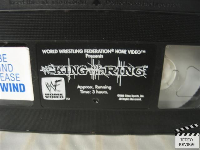 WWF King of The Ring 1998   Off With Their Heads VHS 651191020539 