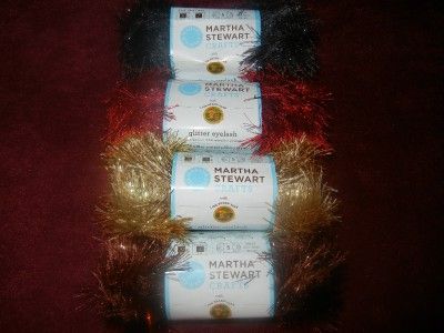 Martha Stewart Crafts Glitter Eyelash Yarn 1 Skein Select Colors 