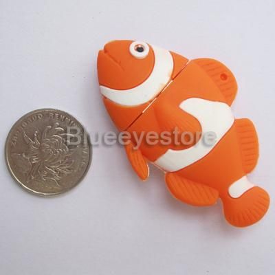 2GB cartoon fish USB 2.0 Flash Memory Pen Drive stick  