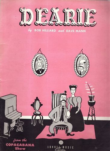 Vintage Sheet Music From The Copacabana Show Dearie  