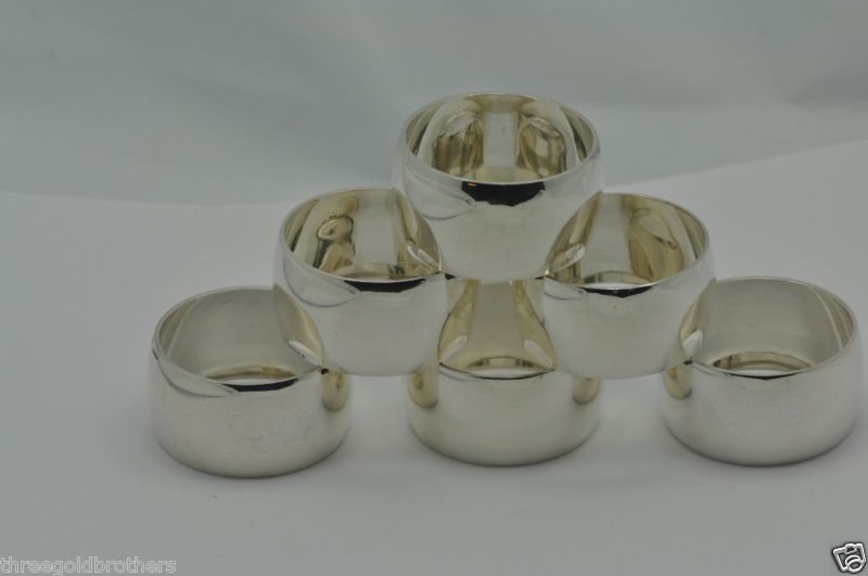 Tiffany & Co. Sterling Silver 6pc Napkin Holders  