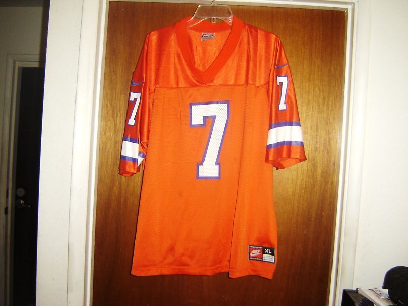 Vtg JOHN ELWAY DENVER BRONCOS NFL THROWBACK Jersey 2XL  