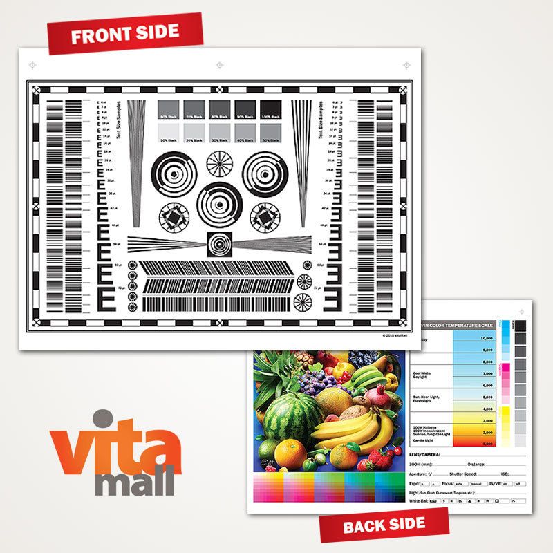 Test Chart for Nikon D3000 Digital SLR Camera & Lens  