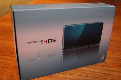 NEW Sealed Nintendo 3DS Aqua Blue System US 45496719227  