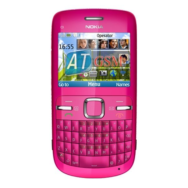 NEW Nokia C3 00 Hot Pink Wi Fi 2MP GSM UNLOCKED Phone 6438158188013 