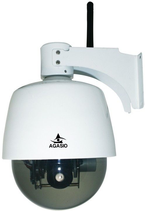 Agasio A621W Outdoor Wireless Pan/Tilt/Zoom IP Camera W/ FREE PHONE 