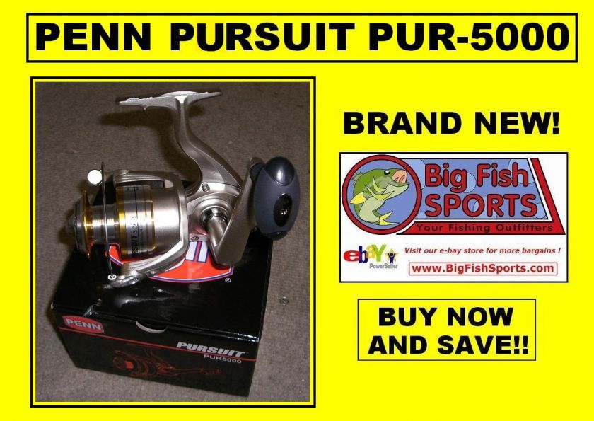 PENN PURSUIT PUR5000 Fishing Spinning Reel FREE SHIP  