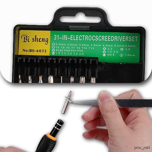 T4 T5 T6 T8 T10 T15 30 in1 Screwdriver Repair Tool Set  