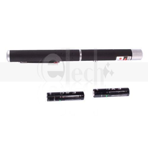 New Laser Pointer Pen Mid open 5mW 650nm Red Laser Black Good Choice 