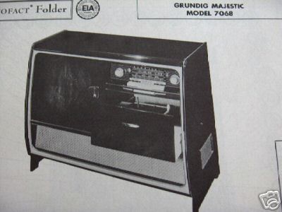 GRUNDIG 7068 SHORTWAVE RADIO PHOTOFACT  