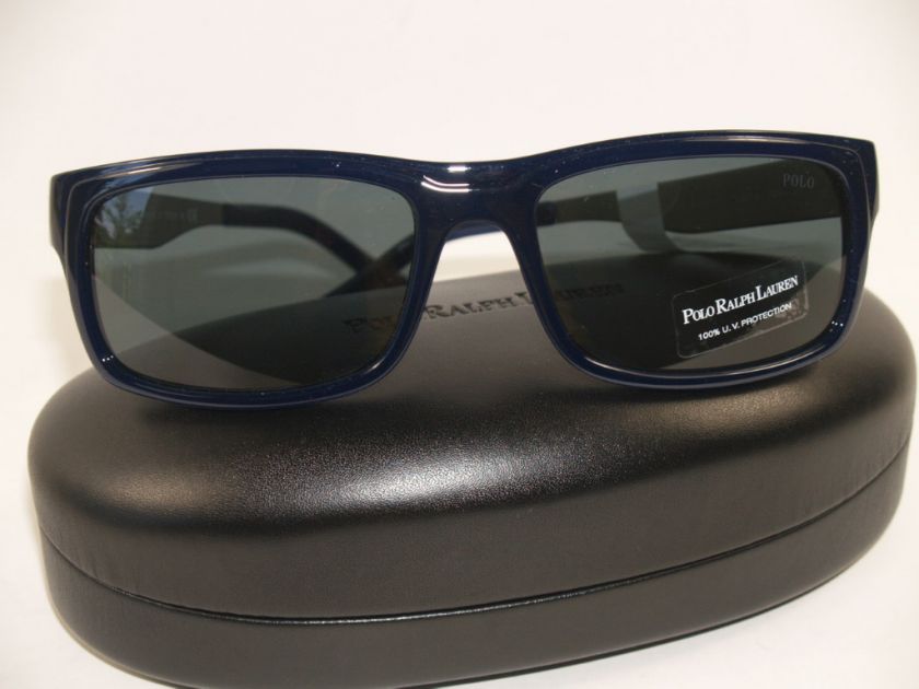 POLO RALPH LAUREN BLACK SILVER SUNGLASSES POLO PONY NWT  