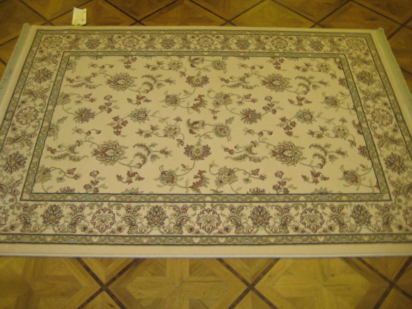   Green Sevas Karastan Persian Renaissance Machine Made Wool Rug  