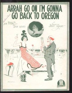 Arrah Go On To Oregon 1916 Vintage Sheet Music IRISH  