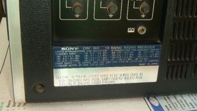   Sony CRF  160 FM / AM 13 Band 20 Transistors Shortwave Radio  