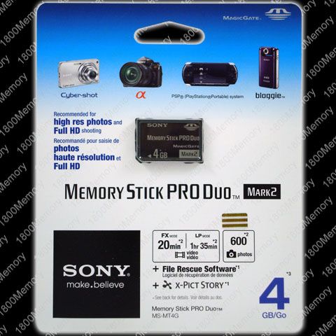 GENUINE SONY 8GB Memory Stick PRO HG Duo HX PSP 50MB/s  