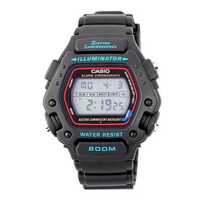 Casio DW290 1V Sport Alarm Chronograph Resin Band watch  