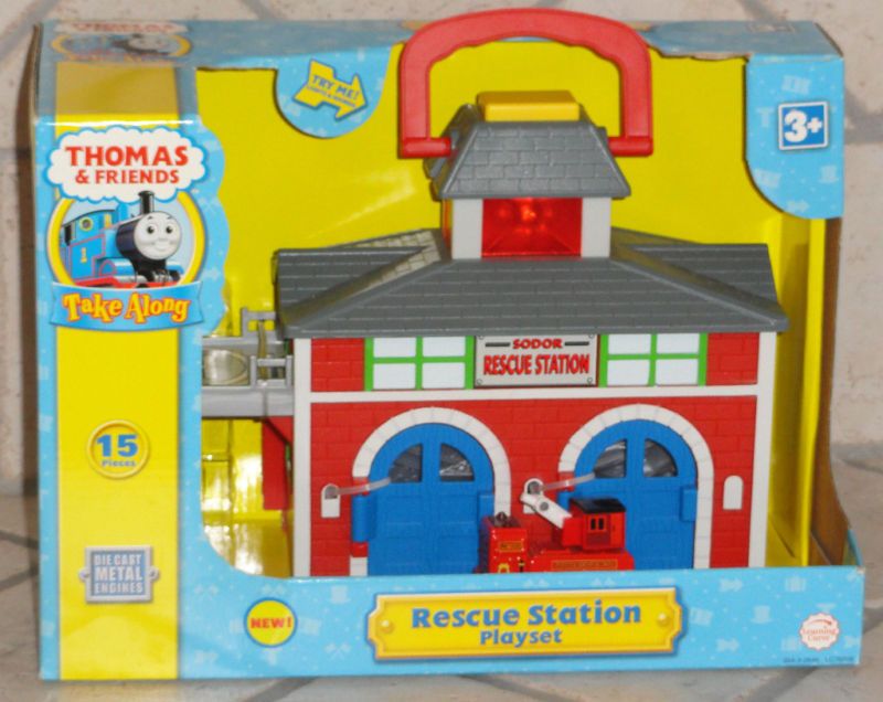 THOMAS & FRIENDS TAKE ALONG RESCUE STATION PLAYSET  