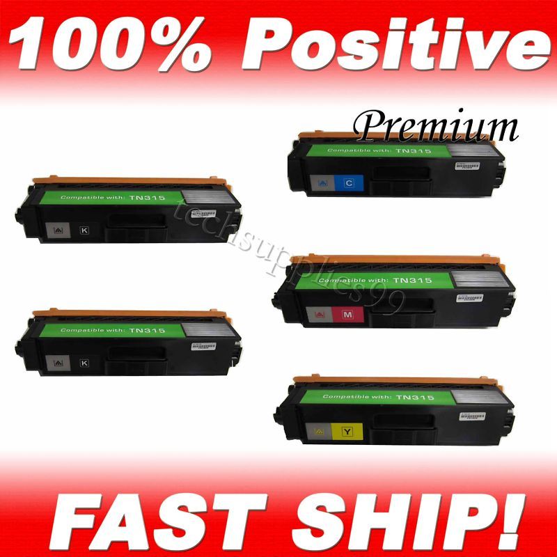 5x BROTHER TN315 TONER SET MFC 9560CDN HL4150cdn  