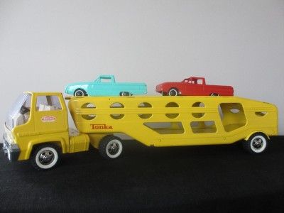 Vintage Tonka Toy Car Carrier Transporter Toy Truck  
