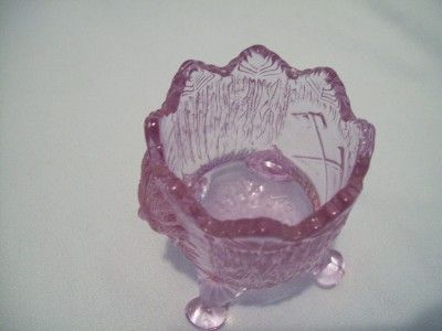 Guernsey Glass lavender SARATOGA chief toothpick holder  