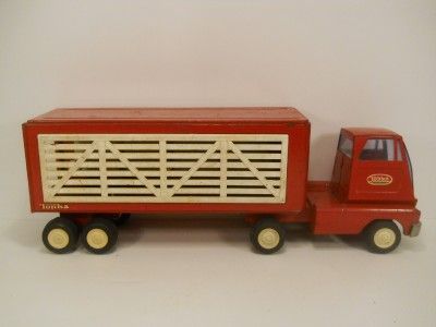   Livestock Truck and Trailer  Vintage Steel Farm Toy EXC COND  