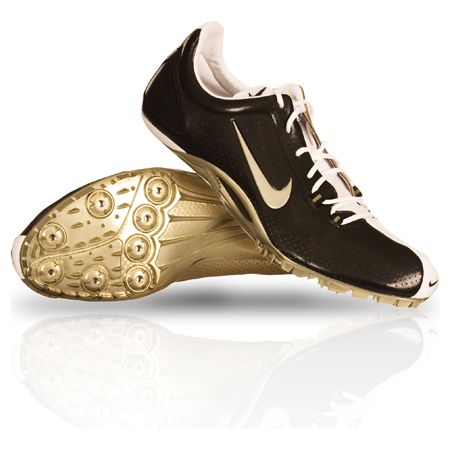   ZOOM JA Powercat Track Running Spike Cleats Shoes gold chrome NEW